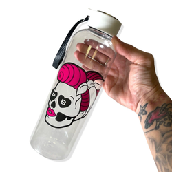 Clear Skull Water Bottle