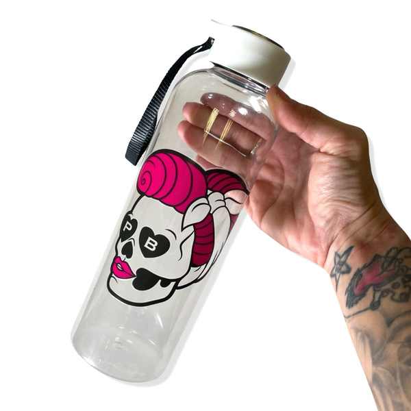 Clear Skull Water Bottle