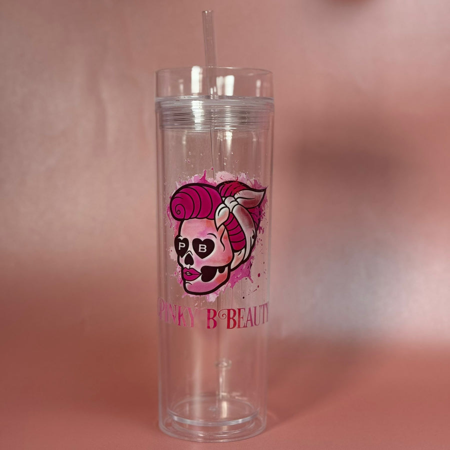 Pinky B  Pink Splash Tumbler 16oz