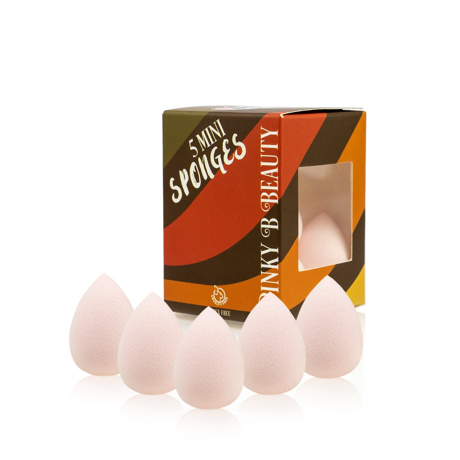 Pinkey Sponge Lite Pink 5-Mini Beauty Sponge – Pinky B Beauty