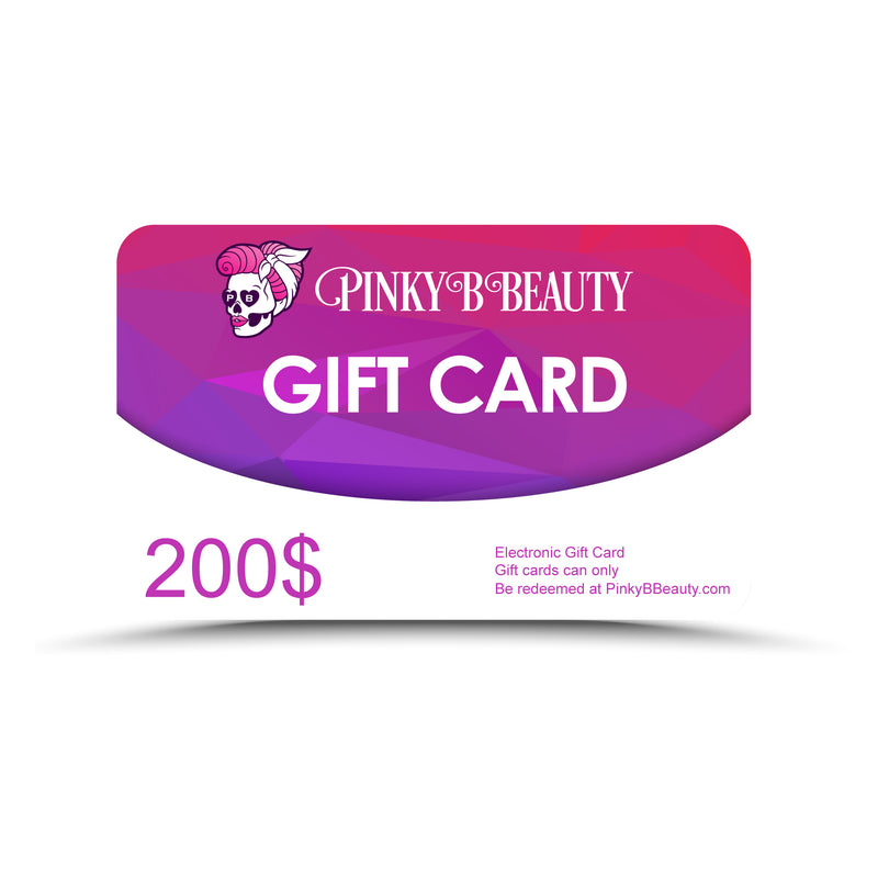 PINKY B BEAUTY GIFT CARD